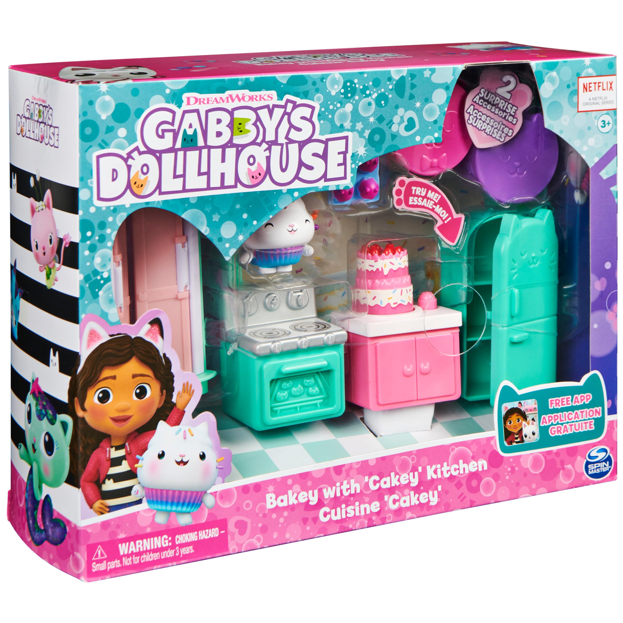 QR code links to Gabby’s Dollhouse App for extra rewards.