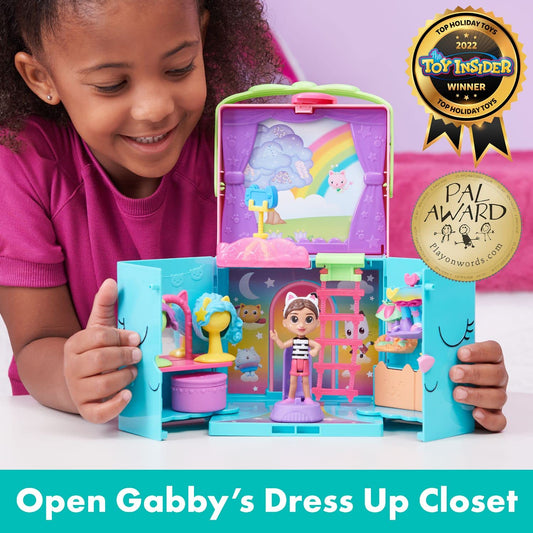 Gabby's Dollhouse Dress-Up Closet Wigs: three stylish wigs for quick hair-makeover pretend sessions.