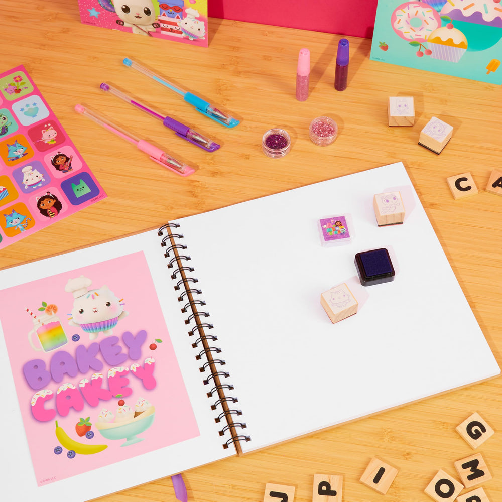 Gabby's Dollhouse gel pens set in bold colors for sketches and labels.