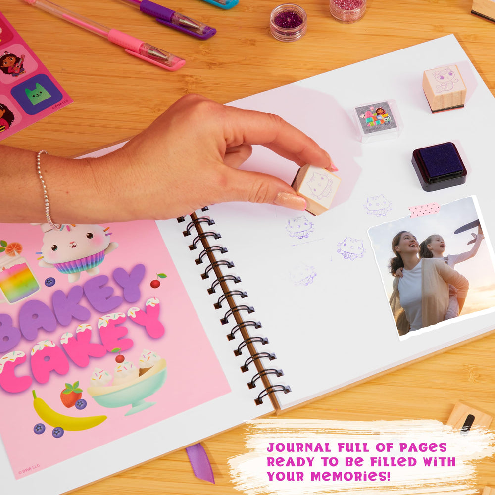 Gabby's Dollhouse stamps pack featuring themed shapes for page embellishments.