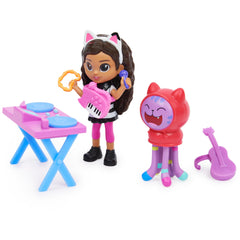 Press Gabby’s cat ears for expressive arm movement and music actions