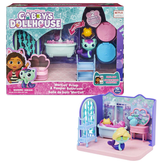 Gabby’s Dollhouse MerCat figure ready for imaginative spa play