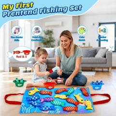 Gacoman cloth fish in bright colors to boost color recognition and counting play