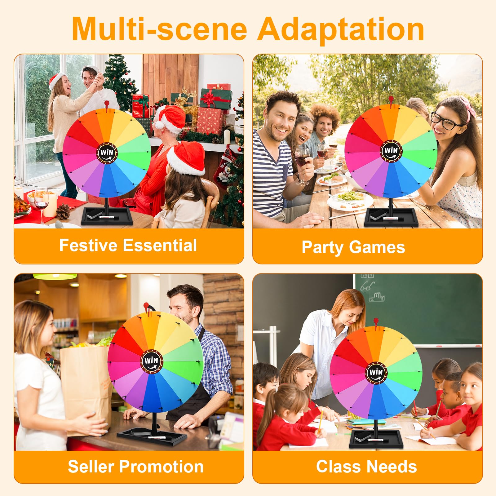 GADFISH 14-color wheel features clear partitions for easy result reading.