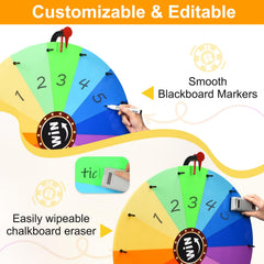 GADFISH erasable marker and chalkboard eraser enable quick setup.