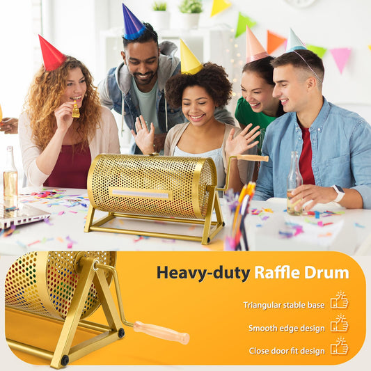 GADFISH raffle drum triangular base for stable setup on any surface