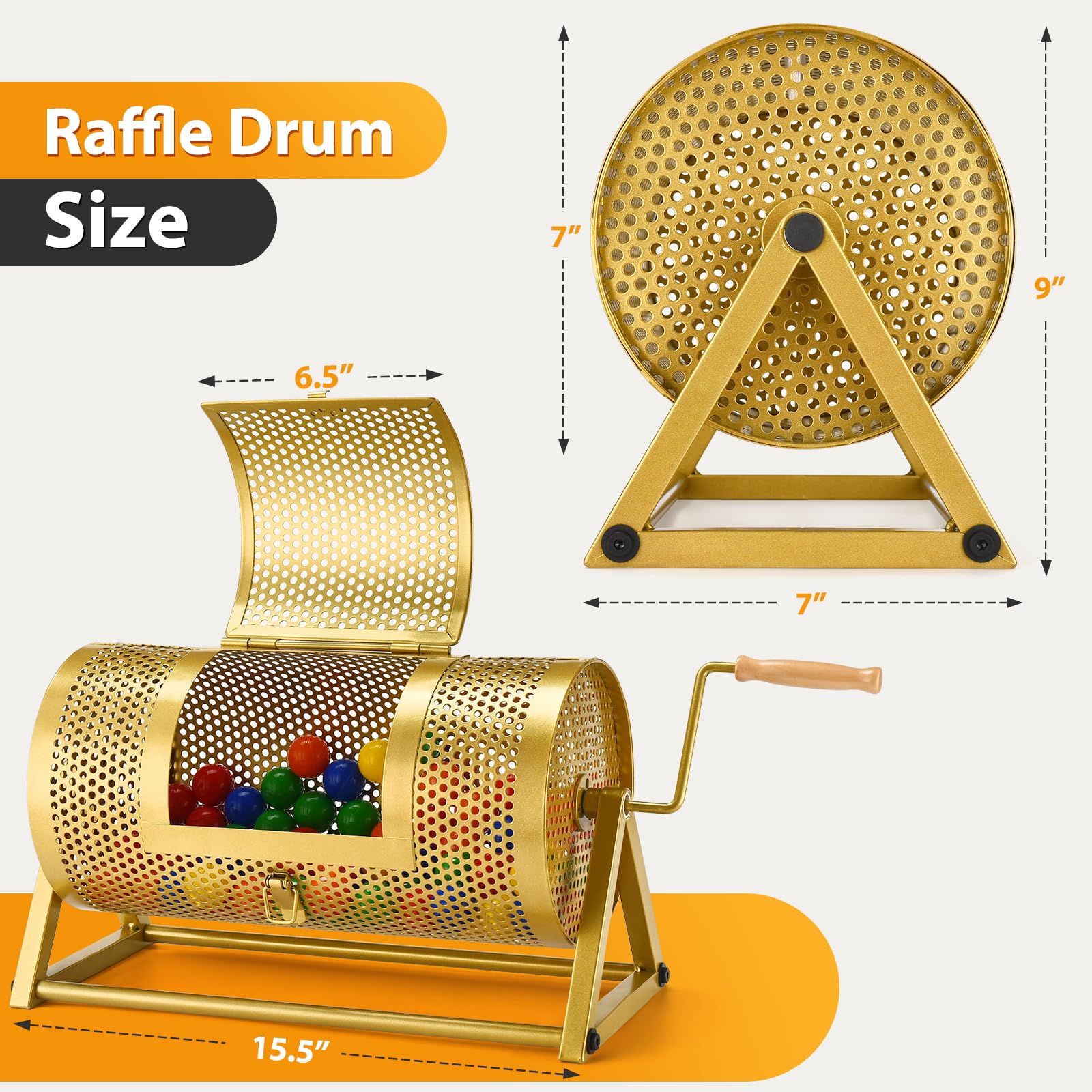 GADFISH raffle drum sturdy tripod stand providing stable support at venues