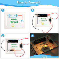 GadgetGlee battery holders for 2 AA power in simple circuit experiments.