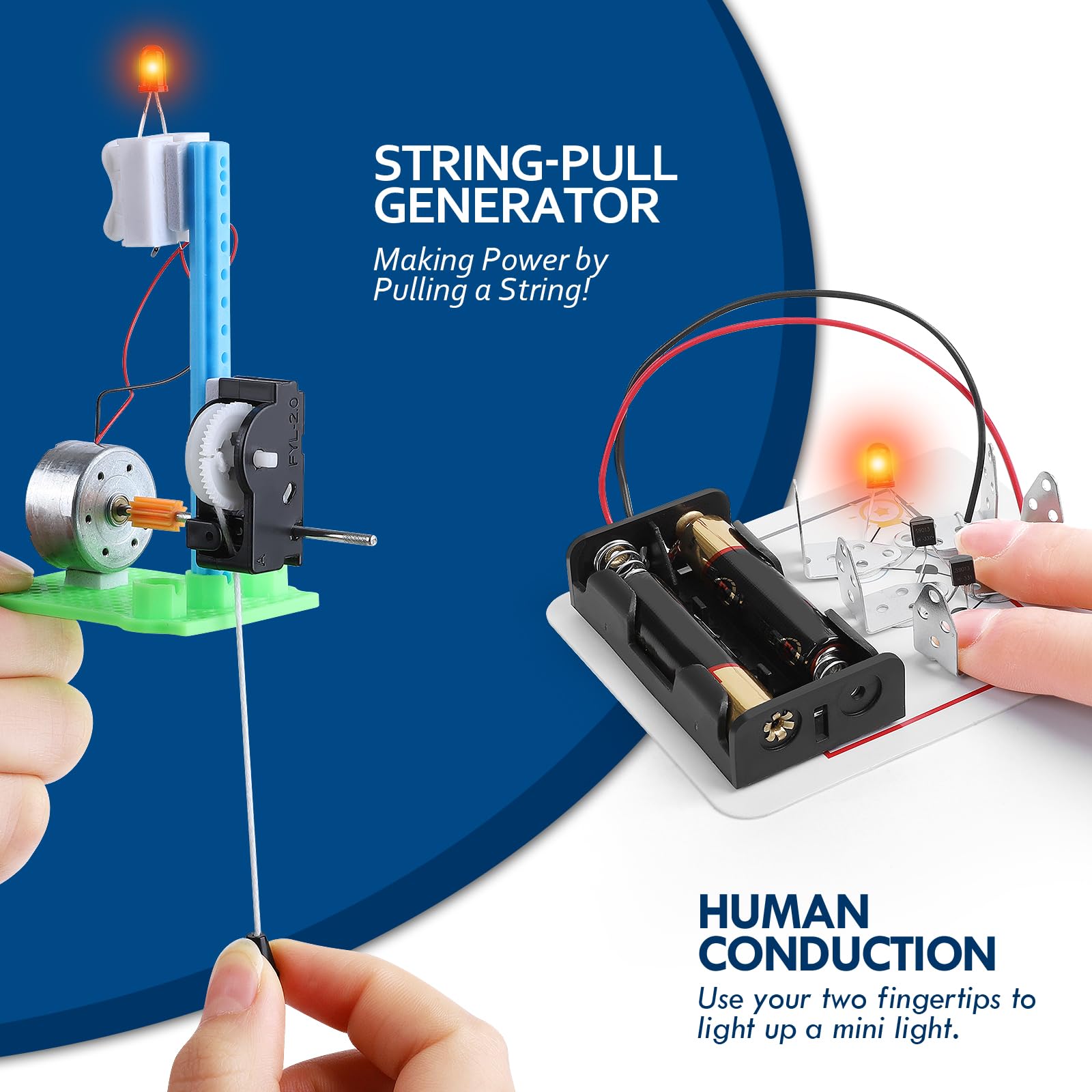 GadgetGlee series and parallel circuit demonstration explains current flow simply.