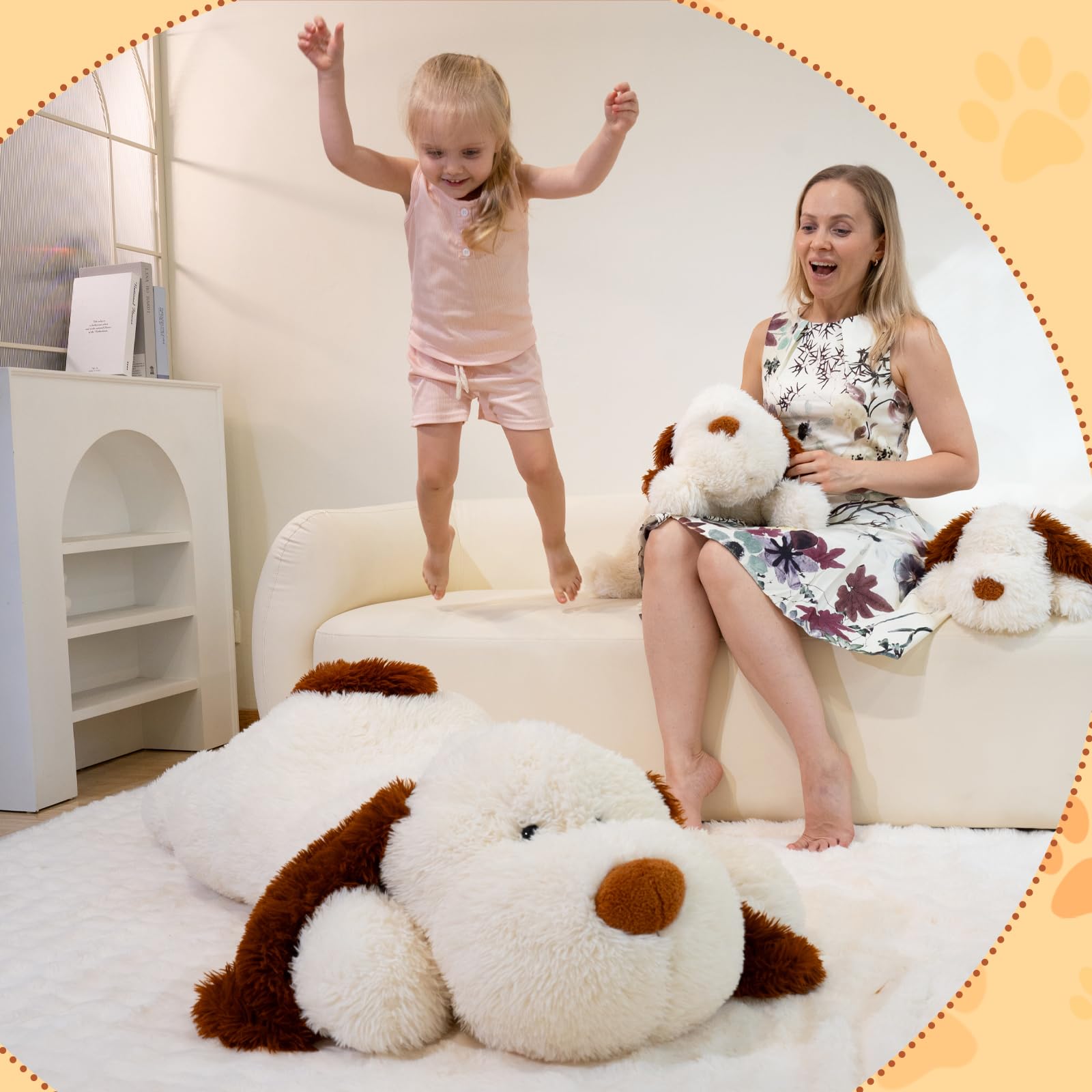 GADXV gift-ready giant dog plush ideal for birthdays and holidays.