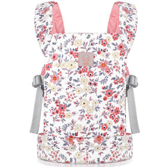 GAGAKU baby doll carrier in pink wax flowers design for gentle play and easy carrying