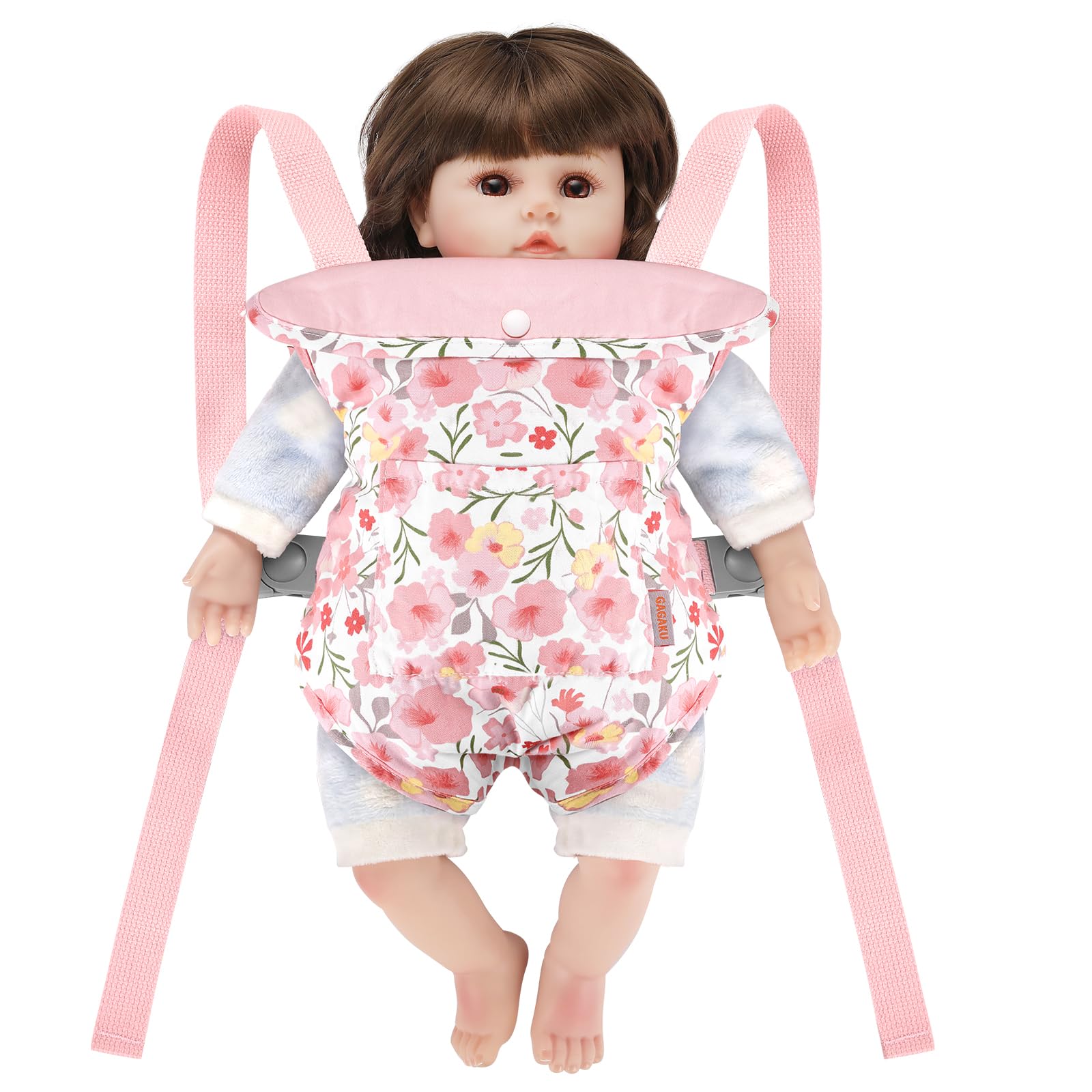 GAGAKU pink rose carrier encourages imaginative doll parenting play