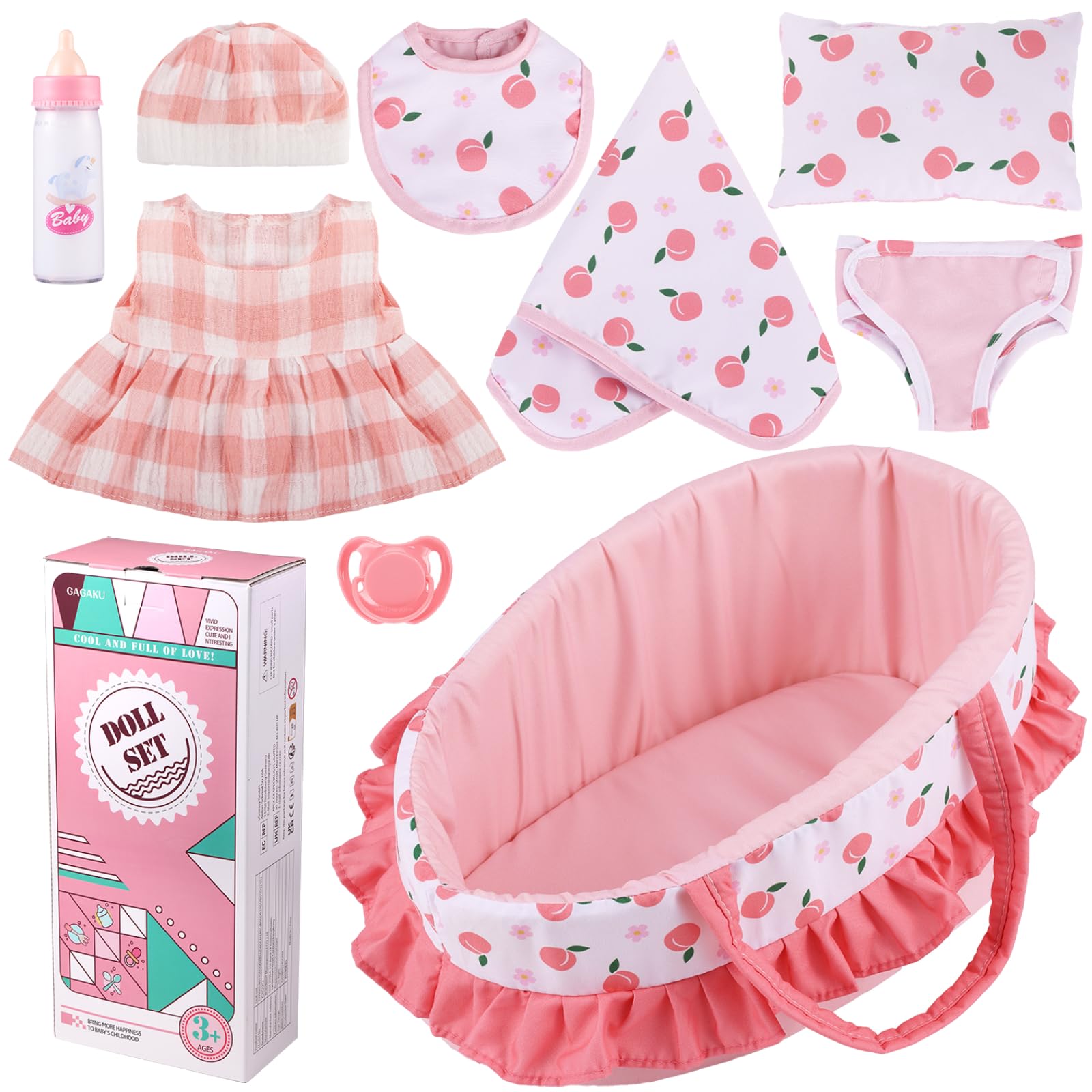 GAGAKU carry handle design makes playdates easier to move the bassinet.