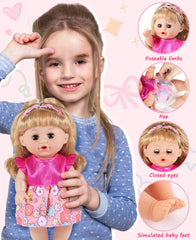 GAGAKU doll eyes open and close for lifelike play.