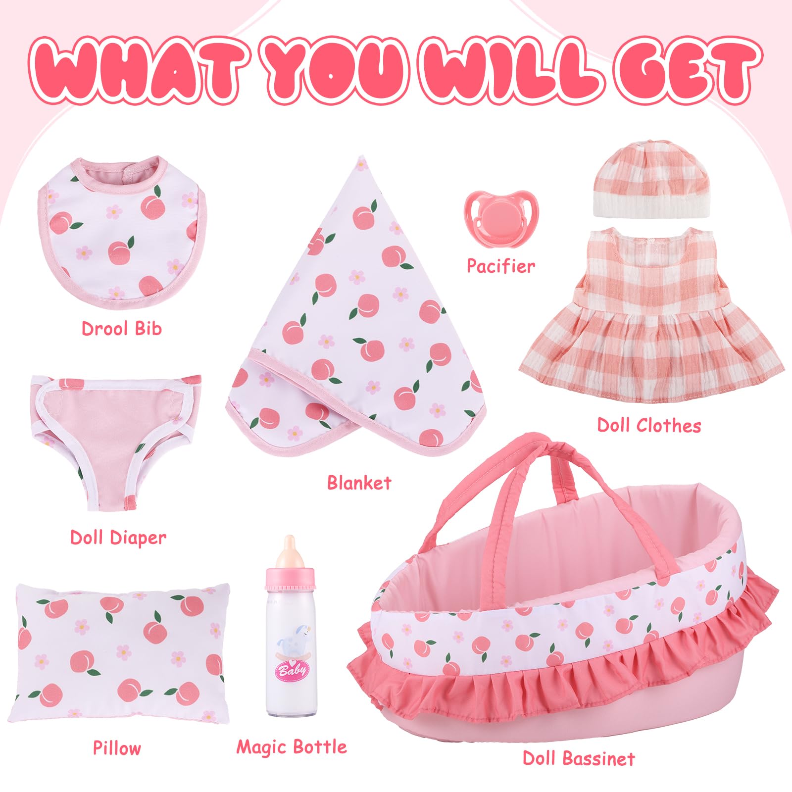 GAGAKU pacifier helps soothe dolls during pretend routines.