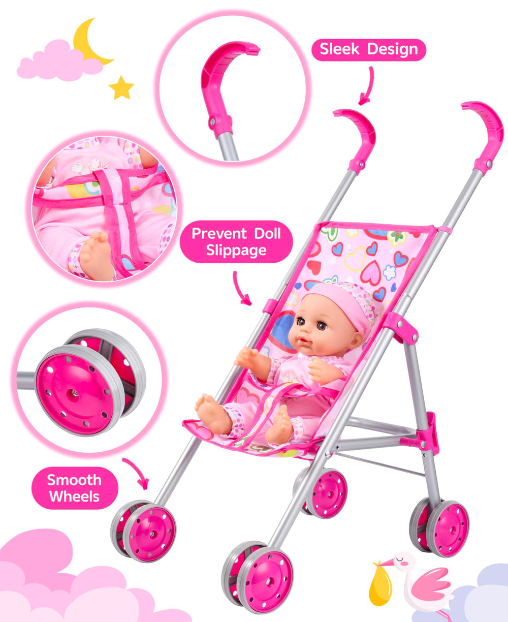 GAGAKU doll bottle with drinking action enhances nurturing pretend play.