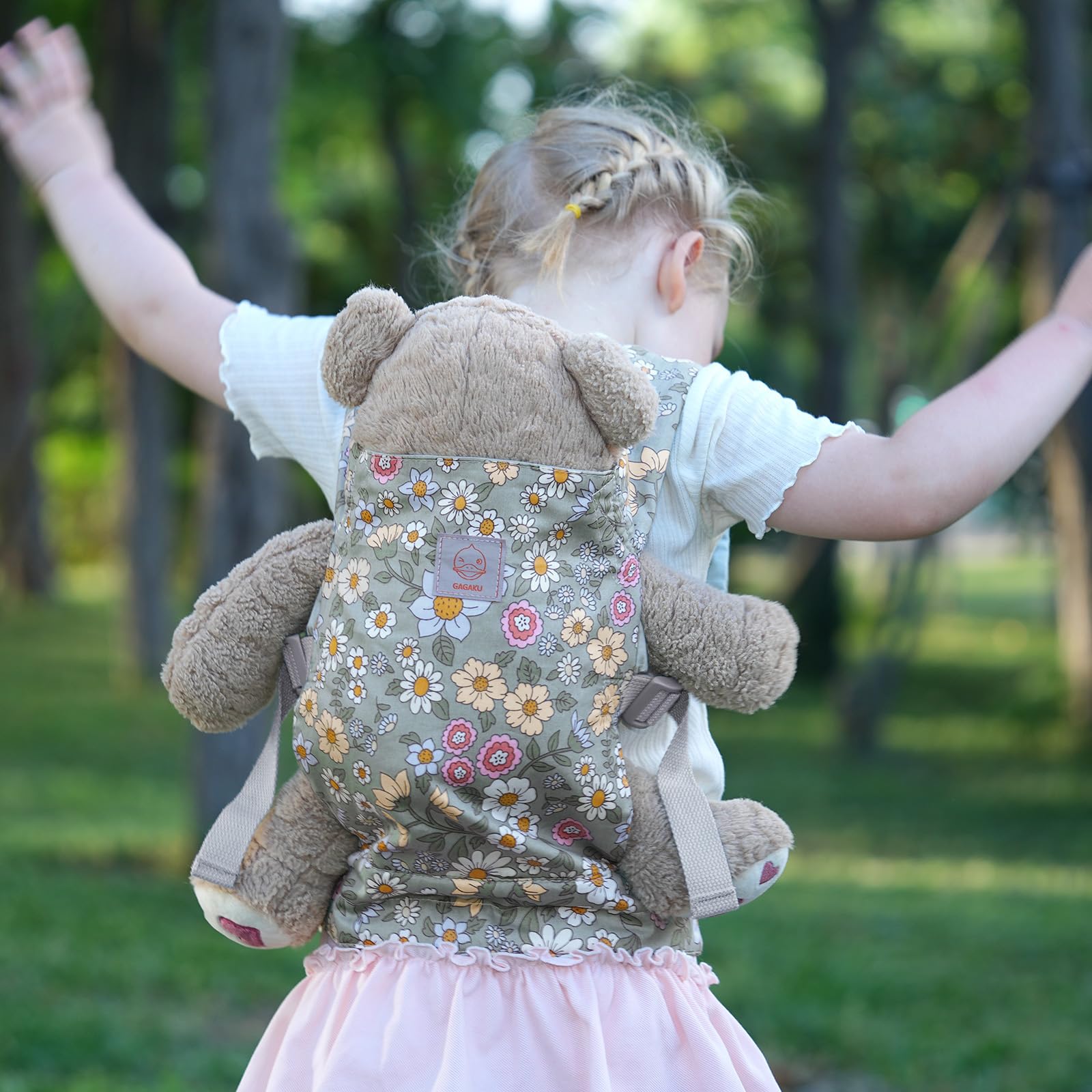 GAGAKU doll carrier back carry for collaborative pretend play