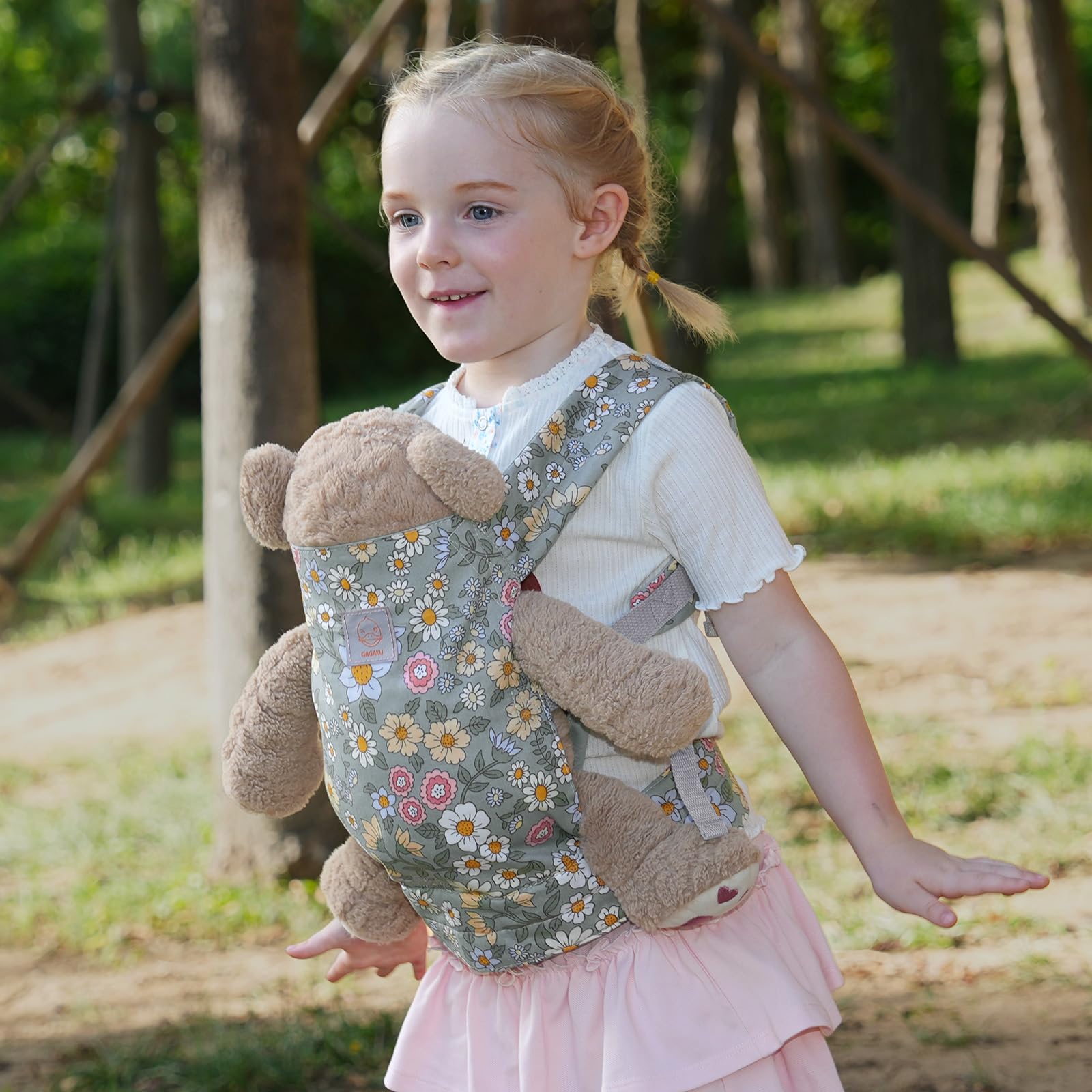 GAGAKU doll carrier front pocket for small accessories and bottles