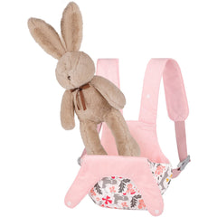 GAGAKU pink deer carrier includes small accessories pocket