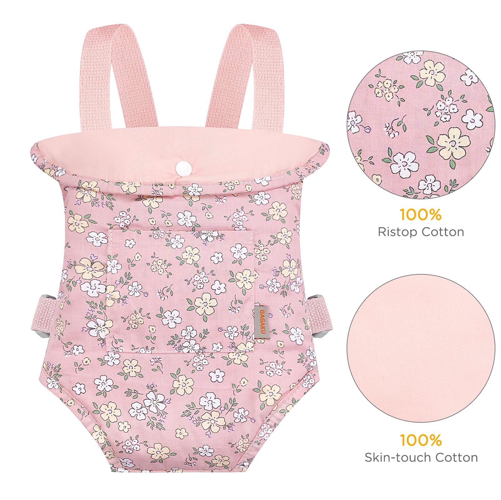 GAGAKU doll carrier offers three carrying styles for versatile play scenarios.