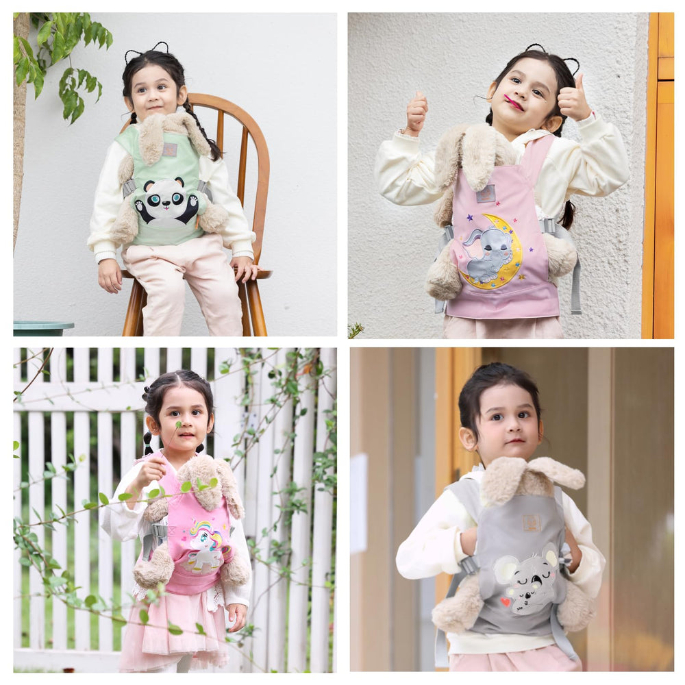 GAGAKU doll carrier enables easy travel with dolls during outings.