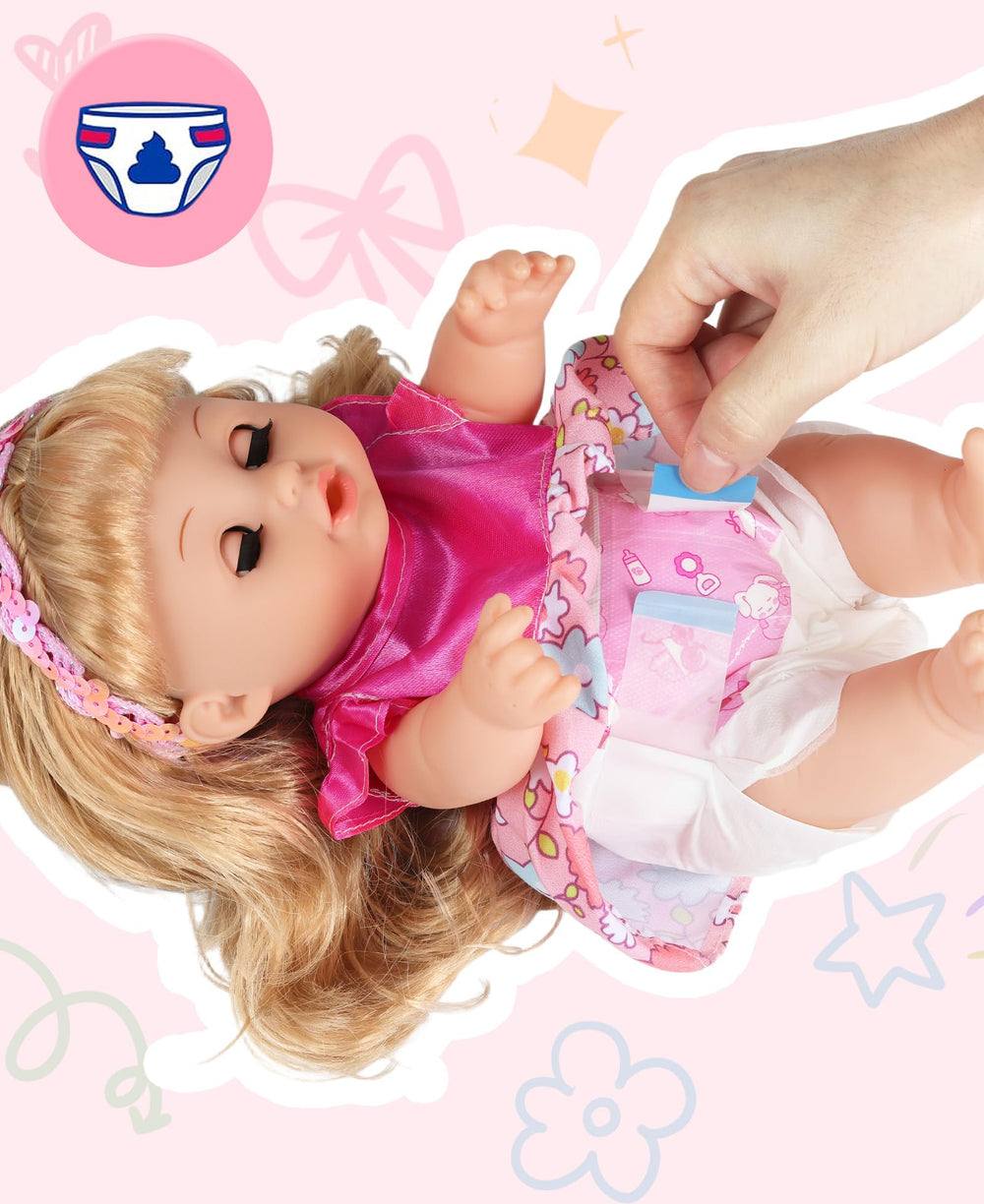 GAGAKU two diapers support quick outfit changes during pretend play.