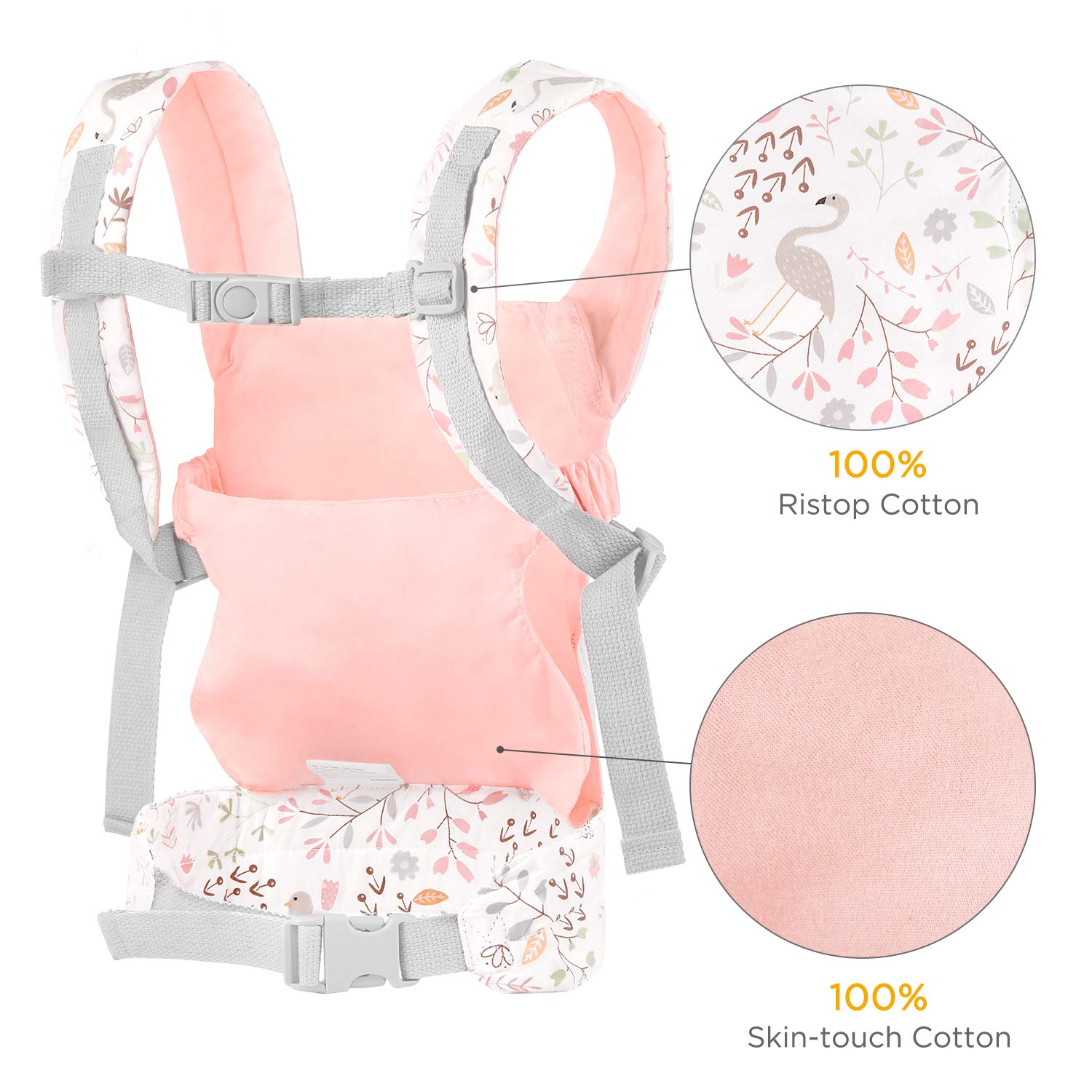 GAGAKU Doll Carrier easy-to-use design with center release buckle.