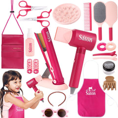 GAGAKU hair salon set features a realistic dryer for imaginative play.