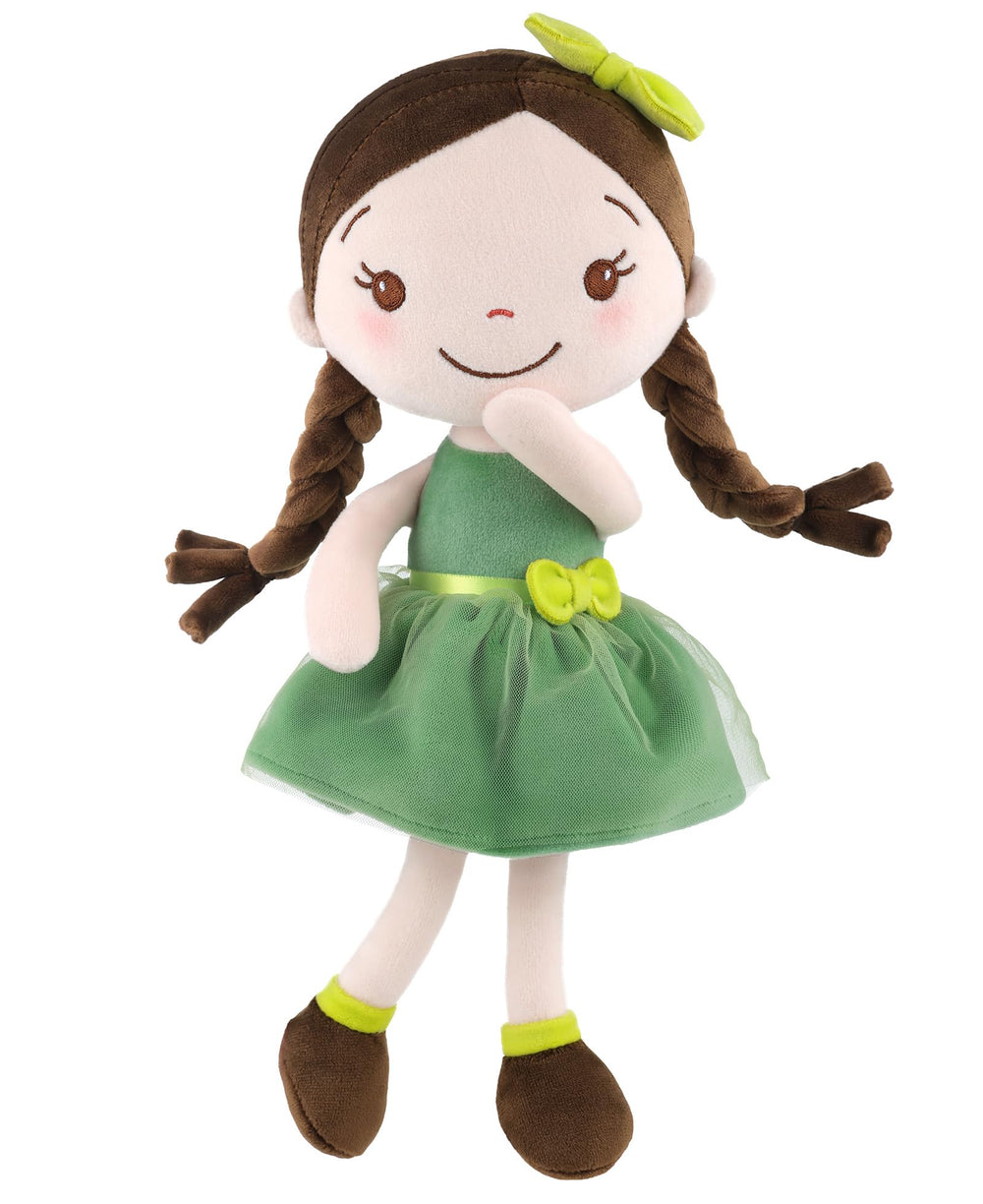 GAGAKU soft plush forest girl 12-inch doll ideal for safe, cuddly play and nurturing storytelling