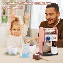 GAGAKU wooden coffee maker toy - family playdate friendly design for group fun