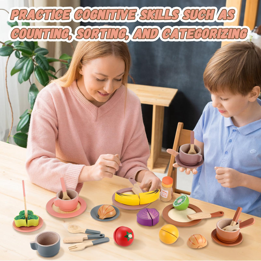 GAGAKU play kitchen scene, encourages social and imaginative play.