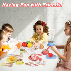 GAGAKU wooden play dishes condiment bottles add flavor to pretend kitchens