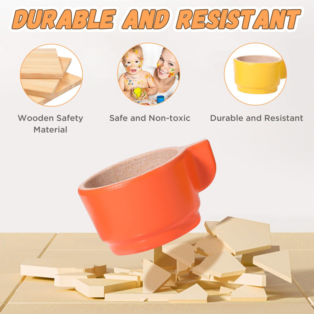 GAGAKU wooden play food knives and forks promote safe, cooperative kitchen roleplay.