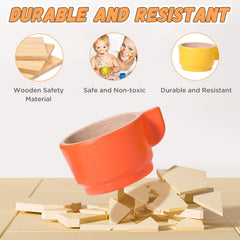 GAGAKU wooden play food knives and forks promote safe, cooperative kitchen roleplay.