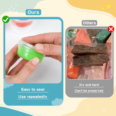 GAGAtoad soft, pliable clay texture ideal for little hands and smooth blending.