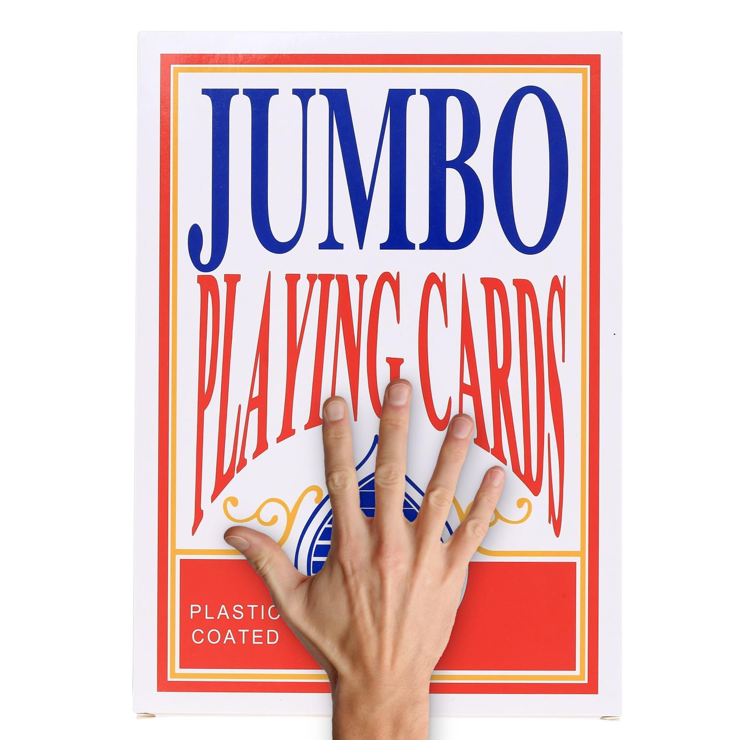 Gagift World jumbo cards side view suitable for social gatherings and visual accessibility.