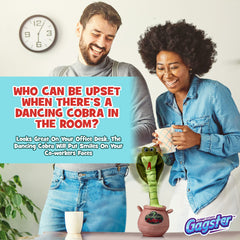 Gagster cobra toy creates lighthearted family fun during game night.