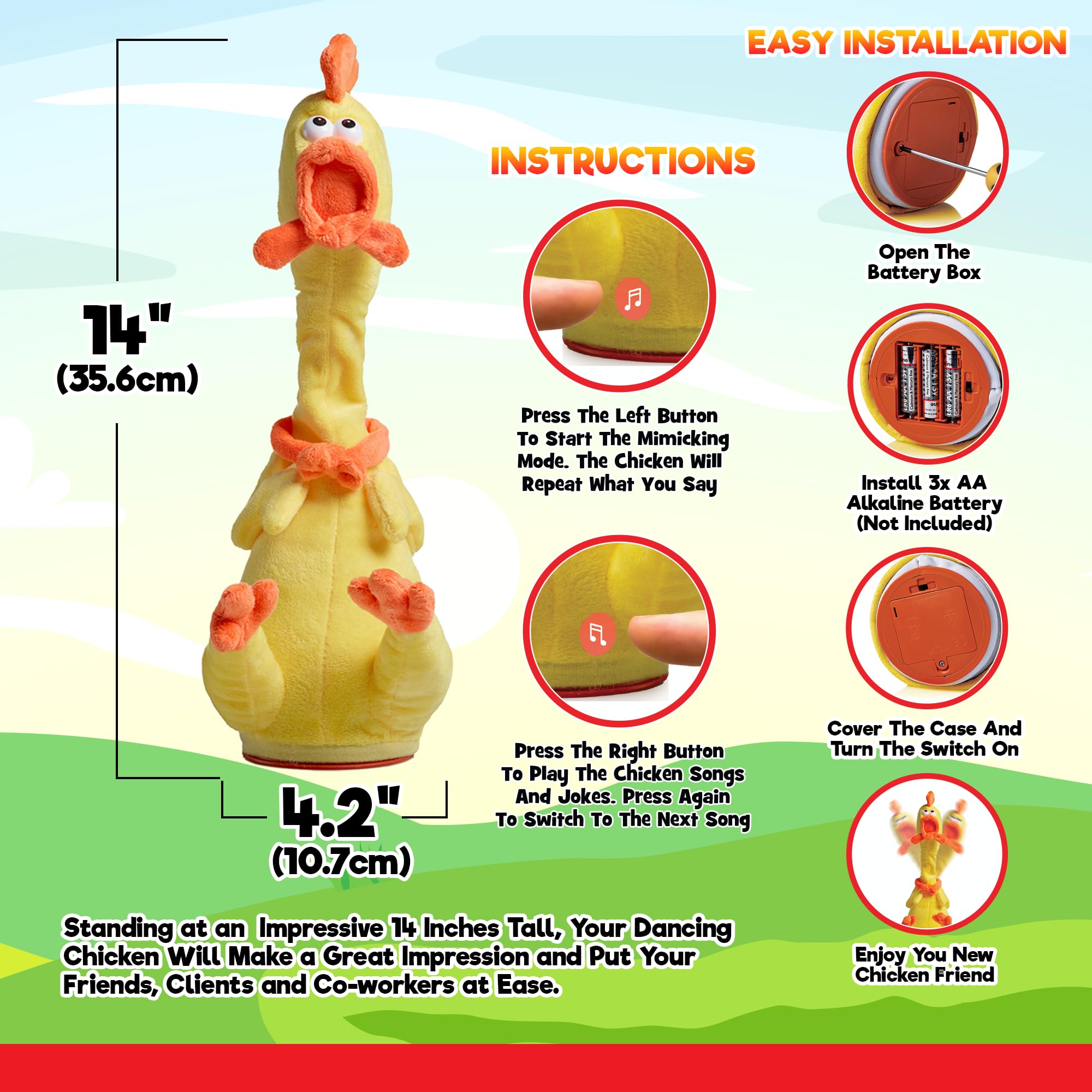 Gagster rubber chicken mimics your words with a squeaky humor twist