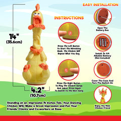 Gagster rubber chicken mimics your words with a squeaky humor twist