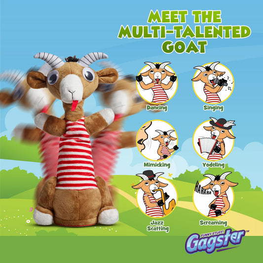 Gagster Screaming Goat Mimic Toy repeating voices to entertain coworkers