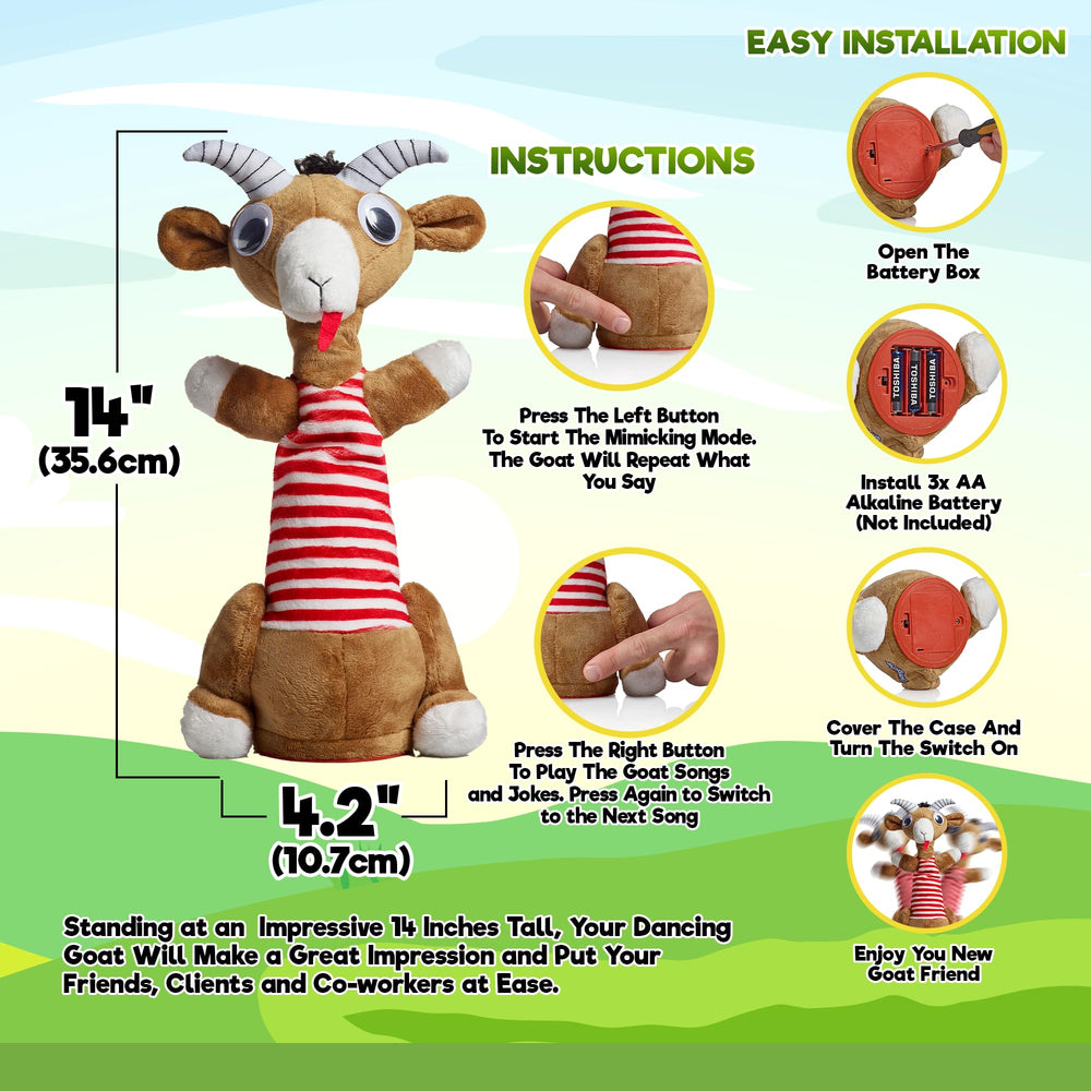 Gagster Screaming Goat Singing Performance captures quirky tunes for party moments