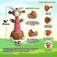 Gagster Screaming Goat Singing Performance captures quirky tunes for party moments