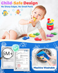 Gagule stacking cups with numbers and letters encourage counting and early literacy.