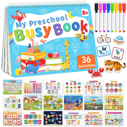 Gagule Toddler Busy Book cover with bright illustrations to spark curiosity and early learning