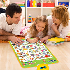 GaHoo easy-hang wall chart designed for toddlers learning to read and count.