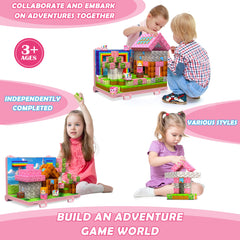 GaHoo 3D building blocks boost concentration and cooperative building during play.