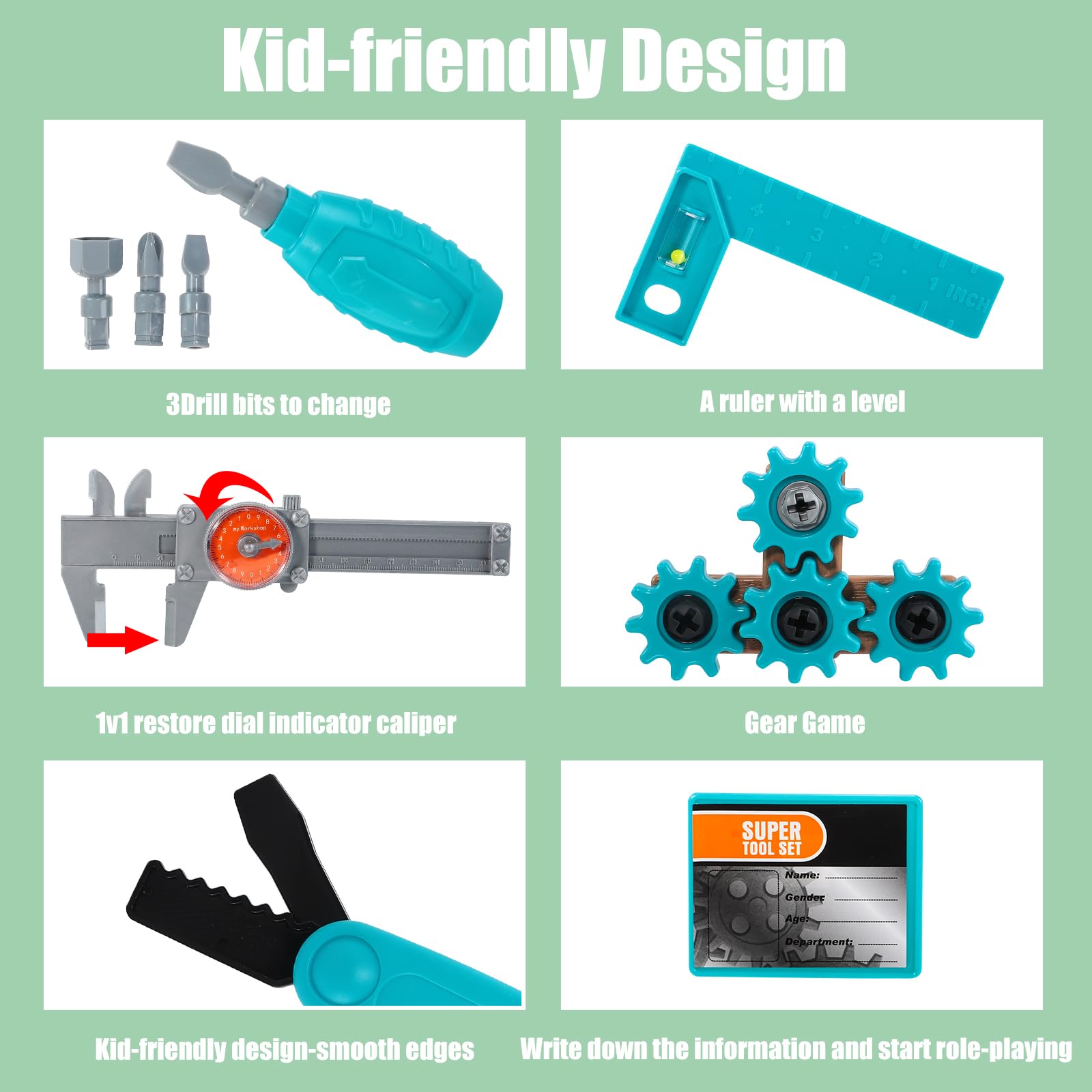 GAIETYDIY ruler and level support accurate pretend builds and measurements