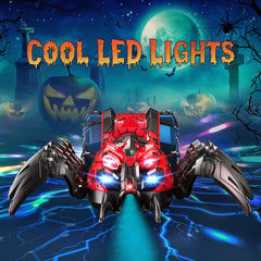 GAIETYDIY LED light show highlights the spider from head to tail.
