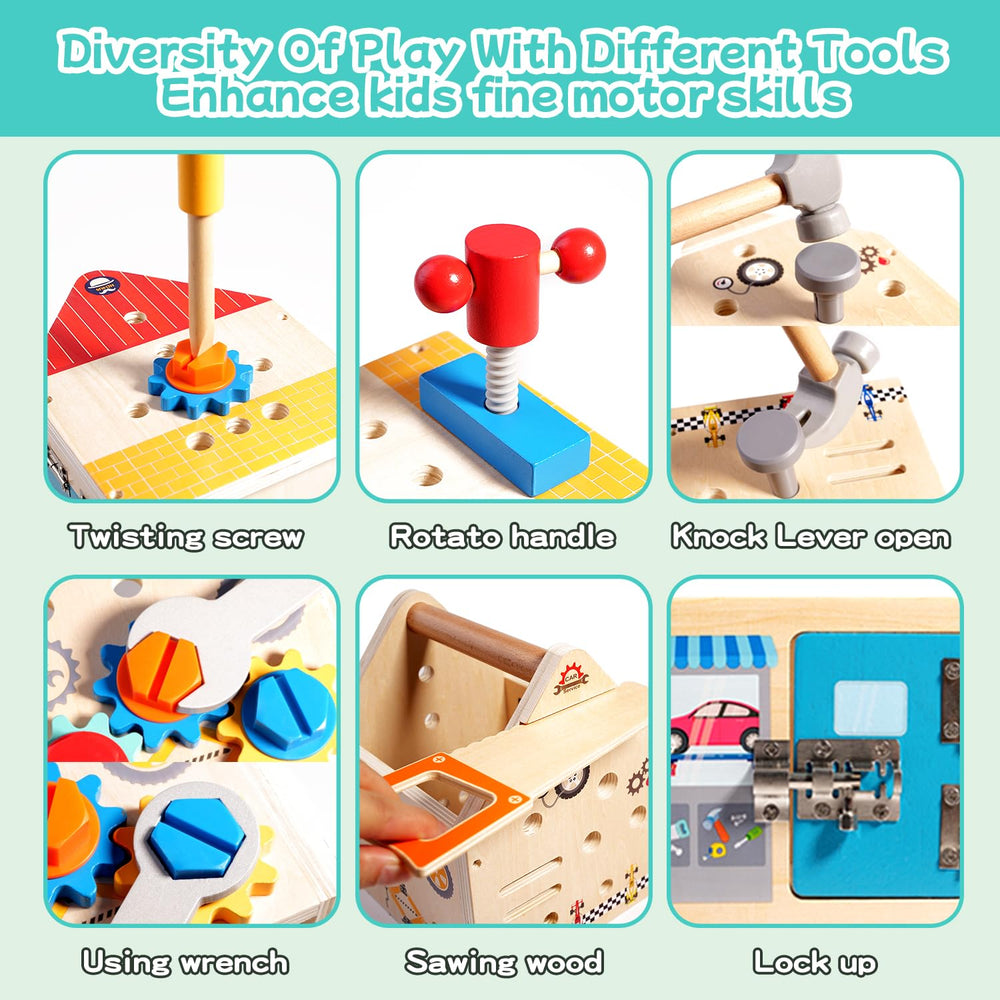 GAIETYDIY wrench and screws promote problem-solving through practical fit-and-assemble activities.