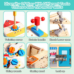 GAIETYDIY wrench and screws promote problem-solving through practical fit-and-assemble activities.